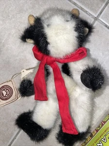 Florabelle Uttermost Boyds Bears 8" arco rojo vaca blanco y negro 55314-07 - Imagen 1 de 3
