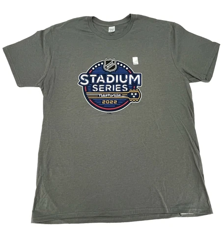 Men's NHL Nashville Predators Stadium Series Event Logo T-Shirt, Gray - New Cover