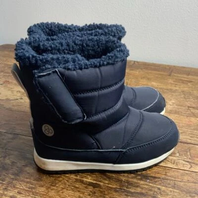 Bota de Nieve Azul Marino Zella Niño Acolchada Forrada de Vellón 10M  Foto 1 de 4