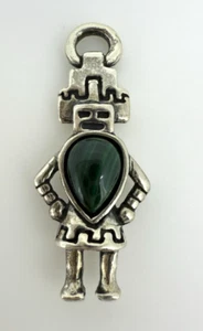 Vintage Sterling Silver 925 Carolyn Pollack Hemis Kachina Charm Pendant - Picture 1 of 14