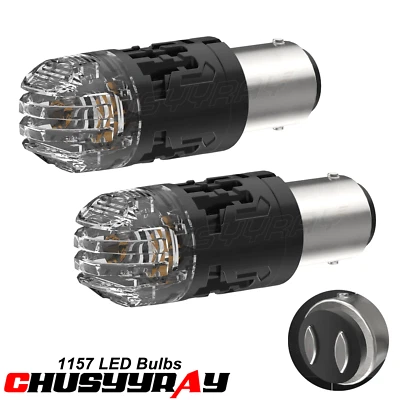 1157 Bombillas LED delanteras de señal de giro ámbar para Nissan Rogue Select 2014 2015 Foto 1 de 4