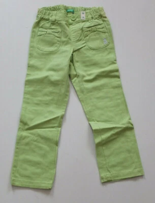 Benetton Encantador Pantalón 98 104 XXS 3-4 J. Nueva Etiqueta Verde - Imagen 1 de 4
