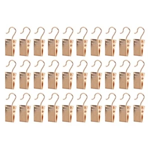  100 Stück Gardinenhaken Rostfrei Duschhalter Clips Eisen Gardine - Bild 1 von 11