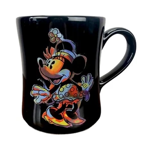 Taza Minnie Mouse de la tienda Disney PSICODÉLICA multicolor negra, amarilla por dentro - Imagen 1 de 10