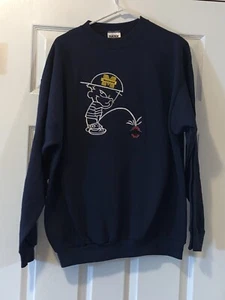 Vintage Michigan Wolverines Sweatshirt Calvin & Hobbes Ohio State Peeing XL - Picture 1 of 3