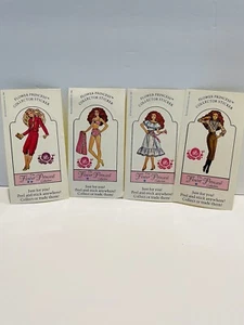 Lotto di 4 adesivi da collezione Flower Princess 1982 - Foto 1 di 6