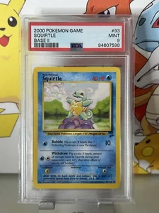 🔹PSA 9 MINT🔹Squirtle 93/130🔸2000 WOC Base Set 2 English Pokemon TCG - Picture 1 of 2
