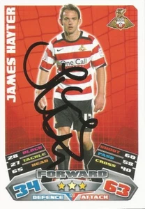 JAMES HAYTER SIGNED DONCASTER 2011/2012 MATCH ATTAX TRADING CARD+COA - Picture 1 of 1