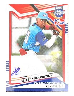 2022 Panini Elite Extra Edition [DPL Auto] #217 Yerlin Luis - Image 1 of 2