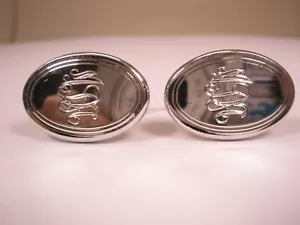 MDA Monogram Initial Letter Font Name Vintage SWANK Cuff Links - Picture 1 of 7