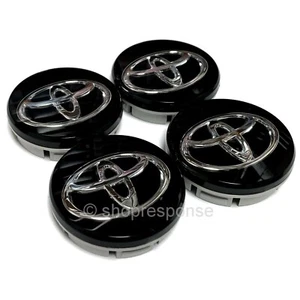 JDM Toyota 86 ZN6 Black Center Wheel Caps Fits 13-16 Scion FRS Toyota 86 GT86 - Picture 1 of 2