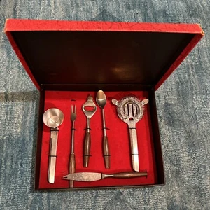 Kraftware, 6 piece bar set, vintage in Box - Picture 1 of 4