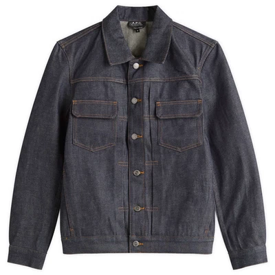 A.P.C. BLUE SELVEDGE WORK JEAN JACKET - Image 1 of 4