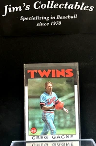 1986 Topps - #162 Greg Gagne Minnesota Twins MLB Baseball Card - Picture 1 of 2