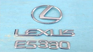 2004 2005 2006 Lexus ES330 ES 330 Rear Trunk Chrome Logo Badge Emblem OEM - Picture 1 of 6