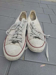 Converse Chuck Taylor All Star Size 9.5 Men– Off White Canvas M7652 - Picture 1 of 12