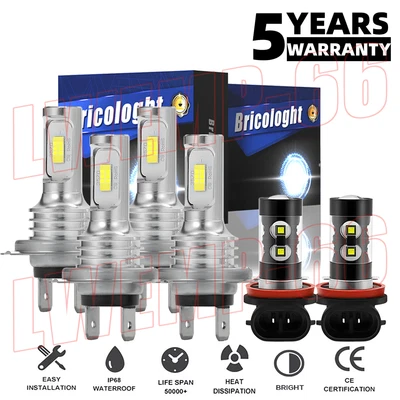 Combo de faros antiniebla LED para Ram ProMaster 1500 2500 3500 2014-2021 Foto 1 de 4