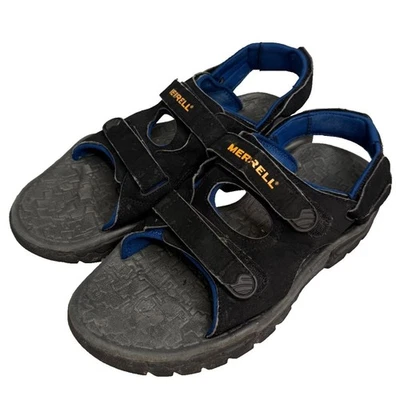 Sandalias Merrell para hombre talla 13 con correa de gancho y bucle negras azules grises Foto 1 de 4
