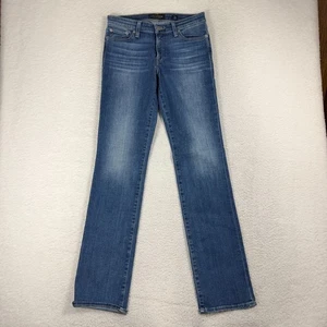 Jeans Lucky Brand 6/28 largos (29x33) para mujer azul dulce recto elástico denim - Imagen 1 de 11