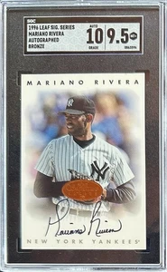 1996 Leaf Signature Series Mariano Rivera handsigniert Bronze bewertet SGC 9,5 mit 10 - Bild 1 von 2