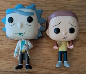 Funko Pop! Rick and Morty RICK #112 Morty #113 Vinyl Figure Lot Loose - Picture 1 of 2