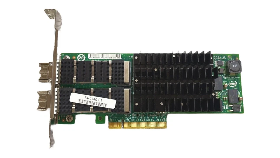 Network interface card Intel 82598EB 2x10GbE SFP+ PCIe 2.0 EXPX9502FXSRGP5 - Image 1 of 1