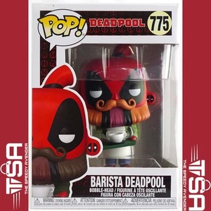 Funko Pop! Marvel BARISTA DEADPOOL #775 2021 Disney con protettore - Foto 1 di 9