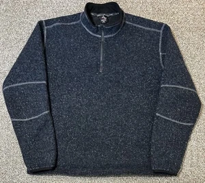 Kuhl Thor 1/4 Zip Pullover Sweater Mens 2XL Blue Wool Thermo Kore Lined 3082 - Picture 1 of 12