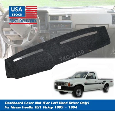 (LHD) Cubierta de alfombrilla de tablero interior para camioneta Nissan Frontier D21 1985-1994 Foto 1 de 4