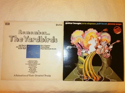 2 Lps: GUITAR BOOGIE Page, Beck, Clapton YARDBIRDS Remember, UK Import -NM vinyl - Image 1 of 4