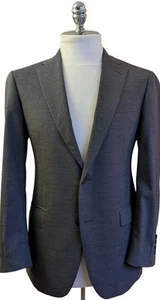 SAMUELSOHN x Loro Piana Rain System Wool Suit Jacket Gray Blazer Mens US Size 42 - Bild 1 von 10