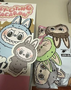 (Authentic) Pop Mart LABUBU - THE MONSTERS - Exciting Macaron - Sesame Bean 4 - Picture 1 of 1