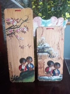 Antichi Decori GIAPPONESI firmati dipinti a mano - Foto 1 di 5