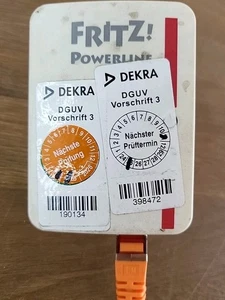 AVM FRITZ! Powerline 510e Steckdose Netzwerk LAN 500Mbps Adapter Powerlan dlan - Afbeelding 1 van 3