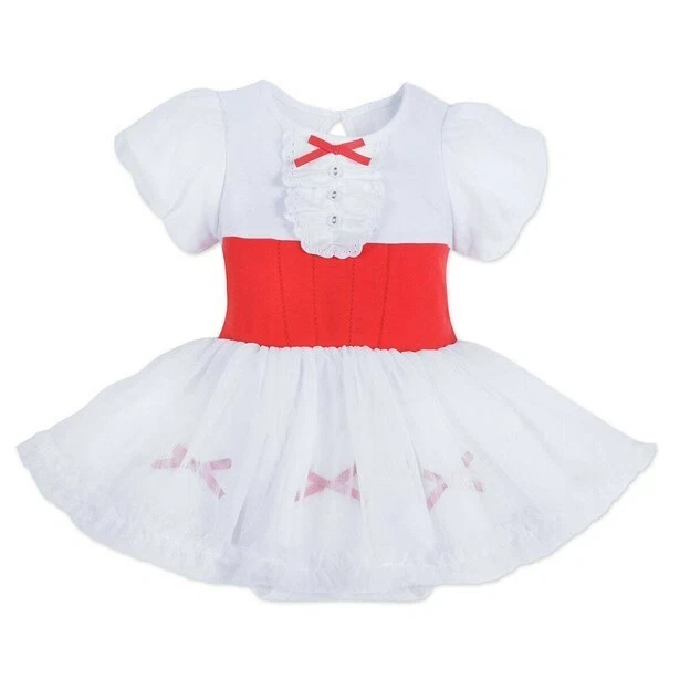 Disney Store Mary Poppins Baby Bodysuit Costume White Dress Halloween 18/24 Mo - Image 1 of 1
