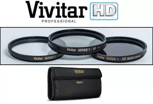 3-Pc Filter Set UV Polarizer & FLD For Panasonic Lumix DMC-G7 DMC-G7K - Picture 1 of 9