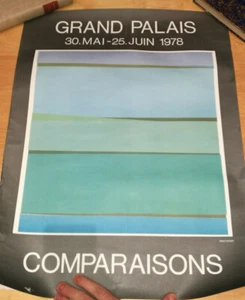 AFFICHE EXPOSITION COMPARAISONS AU GRAND PALAIS 1978 PAR PHILIPPE MORISSON - Picture 1 of 1