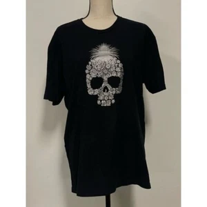 T-shirt grafica unisex Next Level Apparel 1800 teschio di cocco nera taglia XL - Foto 1 di 5