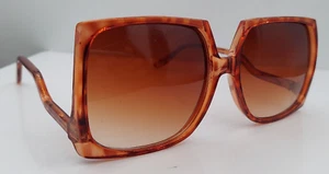 Vintage HK7604 Schildpatt quadratisch Schmetterling Sonnenbrille Gestell Hongkong - Bild 1 von 7