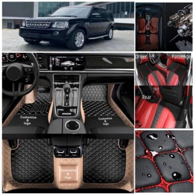Rugs Fit Land Rover LR2 LR3 LR4 LR5 Car Floor Mats 2004-2024 Auto Liner Luxury — 第 1/4 张图片