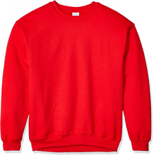 Gildan Men's Fleece Crewneck Sweatshirt Style G18000 Red Large