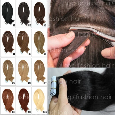 Cinta Remy Brasileña en Extensiones de Cabello Humano Remi Cabeza Completa Ombre 100% Trama de Piel Foto 1 de 4