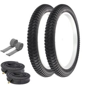 PRO+ BICYCLE BMX TIRE 18" X 2.125 BLACK TURBO HEAVYDUTY TUBES 6PC BUNDLE. - Picture 1 of 1