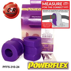 Powerflex Frente Arb Rodamientos de Montaje 24mm para BMW 6 Serie E24 1982-1989 - Imagen 1 de 12
