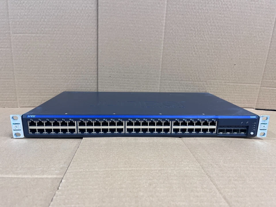 Juniper EX2200-48T-4G 48 Port 10/100/1000Base-T L3 Switch w/ Ears | 4x SFP 10Gb - Image 1 of 4