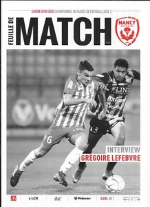 Spielbogen Nr. 06 ASNL Nancy - Chamois Niortais (2019-2020) - Bild 1 von 1