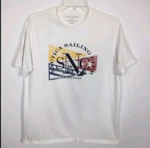 Camiseta blanca chartered Nautica Sailings Club talla pequeña - Imagen 1 de 3