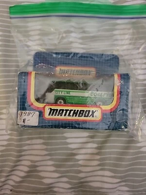 Matchbox Green City Line Tourist Bus Ikarus Coach MB-67 Sealed 1987 Die Cast B1 - Image 1 of 4