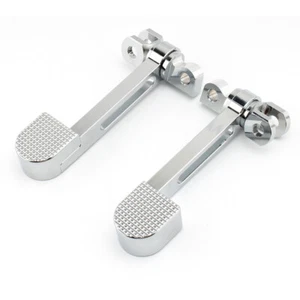 Adjustable Foot Pegs Heel Rest For Harley Touring Dyna Softail Sportster XL883 - Picture 1 of 11