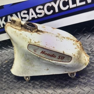 814 METAL GAS TANK RUST FUEL CELL 1965 HONDA C50 C 50 SCOOTER MOPED FREE SHIP - Picture 1 of 19